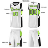 Custom White Black Side Design Sets Sports Uniform Basketball Jersey