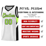Custom White Black Side Design Sets Sports Uniform Basketball Jersey