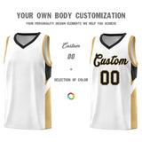 Custom White Black Side Design Sets Sports Uniform Basketball Jersey