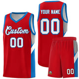 Custom Red Royal Side Design Sets Sports Uniform Basketball Jersey