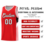 Custom Red Orange Side Design Sets Sports Uniform Basketball Jersey