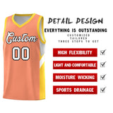 Custom Orange Gold Side Design Sets Sports Uniform Basketball Jersey