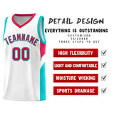 Custom White Red Side Design Sets Sports Uniform Basketball Jersey