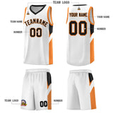 Custom White Black Side Design Sets Sports Uniform Basketball Jersey