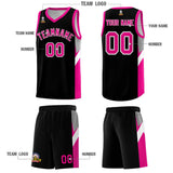 Custom Black Pink Side Design Sets Sports Uniform Basketball Jersey