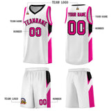 Custom White Black Side Design Sets Sports Uniform Basketball Jersey