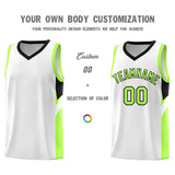 Custom White Black Side Design Sets Sports Uniform Basketball Jersey