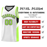 Custom White Black Side Design Sets Sports Uniform Basketball Jersey