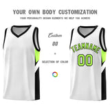 Custom White Black Side Design Sets Sports Uniform Basketball Jersey