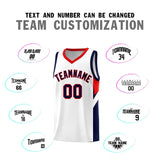 Custom White Red Side Design Sets Sports Uniform Basketball Jersey