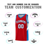 Custom Red Royal Side Design Sets Sports Uniform Basketball Jersey