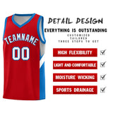 Custom Red Royal Side Design Sets Sports Uniform Basketball Jersey