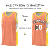Custom Orange Gold Side Design Sets Sports Uniform Basketball Jersey