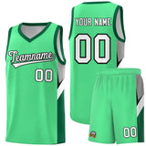 Custom Bright Green Kelly Green Side Design Sets Sports Uniform Basketball Jersey