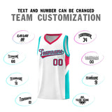 Custom White Red Side Design Sets Sports Uniform Basketball Jersey