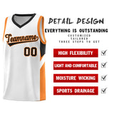 Custom White Black Side Design Sets Sports Uniform Basketball Jersey
