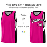 Custom Pink Black Side Design Sets Sports Uniform Basketball Jersey