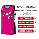 Custom Pink Black Side Design Sets Sports Uniform Basketball Jersey