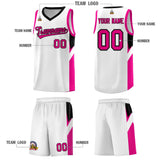 Custom White Black Side Design Sets Sports Uniform Basketball Jersey