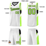 Custom White Black Side Design Sets Sports Uniform Basketball Jersey