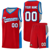 Custom Red Royal Side Design Sets Sports Uniform Basketball Jersey