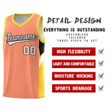 Custom Orange Gold Side Design Sets Sports Uniform Basketball Jersey