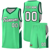 Custom Bright Green Kelly Green Side Design Sets Sports Uniform Basketball Jersey