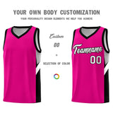 Custom Pink Black Side Design Sets Sports Uniform Basketball Jersey