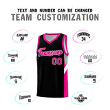 Custom Black Pink Side Design Sets Sports Uniform Basketball Jersey