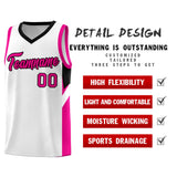 Custom White Black Side Design Sets Sports Uniform Basketball Jersey