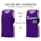 Custom Purple Light Purple Side Design Sets Sports Uniform Basketball Jersey