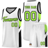 Custom White Black Side Design Sets Sports Uniform Basketball Jersey