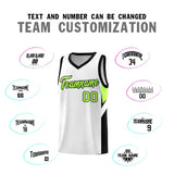 Custom White Black Side Design Sets Sports Uniform Basketball Jersey