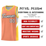 Custom Orange Gold Side Design Sets Sports Uniform Basketball Jersey
