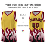 Custom Purple Crimson Hem Flame Pattern Fashion Sports Uniform Basketball jersey