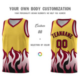 Custom Purple Crimson Hem Flame Pattern Fashion Sports Uniform Basketball jersey