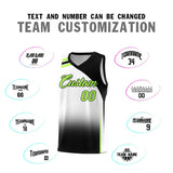 Custom White Black Gradient Fashion Sets Sports Uniform Basketball Jersey