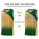 Custom Buckskin Brown Teal Gradient Fashion Sets Sports Uniform Basketball Jersey