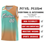 Custom Navy Buckskin Brown Gradient Fashion Sets Sports Uniform Basketball Jersey