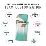 Custom White Bright Green Gradient Fashion Sets Sports Uniform Basketball Jersey