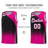 Custom Black Pink Gradient Fashion Sets Sports Uniform Basketball Jersey
