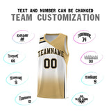 Custom White Old Gold Gradient Fashion Sets Sports Uniform Basketball Jersey