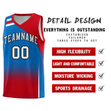 Custom Royal Red Gradient Fashion Sets Sports Uniform Basketball Jersey