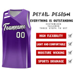 Custom Purple Purple Gradient Fashion Sets Sports Uniform Basketball Jersey