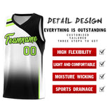 Custom White Black Gradient Fashion Sets Sports Uniform Basketball Jersey