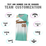 Custom White Bright Green Gradient Fashion Sets Sports Uniform Basketball Jersey