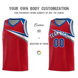 Custom Chest Color Block Sports Uniform Basketball Jersey Embroideried Your Team Logo Number For Adult