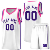 Custom Personalized Sleeve Color Block Classic Sets Sports Uniform Basketball Jersey Printed Logo Number