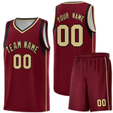 Custom Tank Top Sleeve Color Block Classic Sets Sports Uniform Basketball Jersey Printed Logo Number