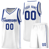 Custom Unique Sleeve Color Block Classic Sets Sports Uniform Basketball Jersey Text Logo Number